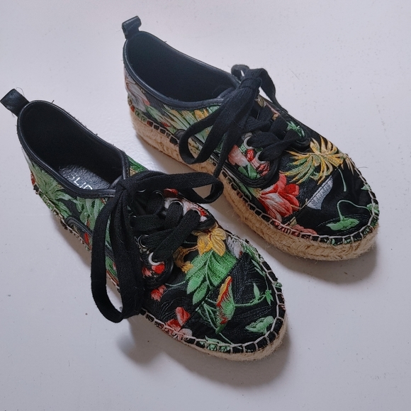 J Slides NYC platform lace up espadrilles - Picture 2 of 6